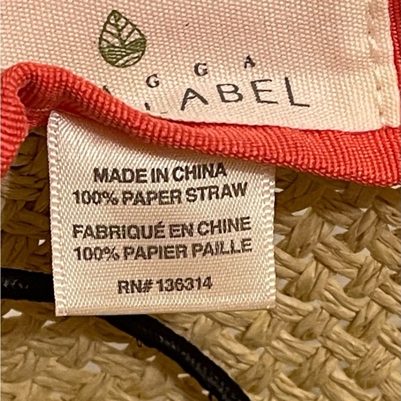 Straw Fedora Hat with Pom Poms NWT - Picture 3 of 7